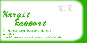 margit rapport business card